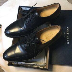 Cole Haan Men's Black Leather Dress Shoes